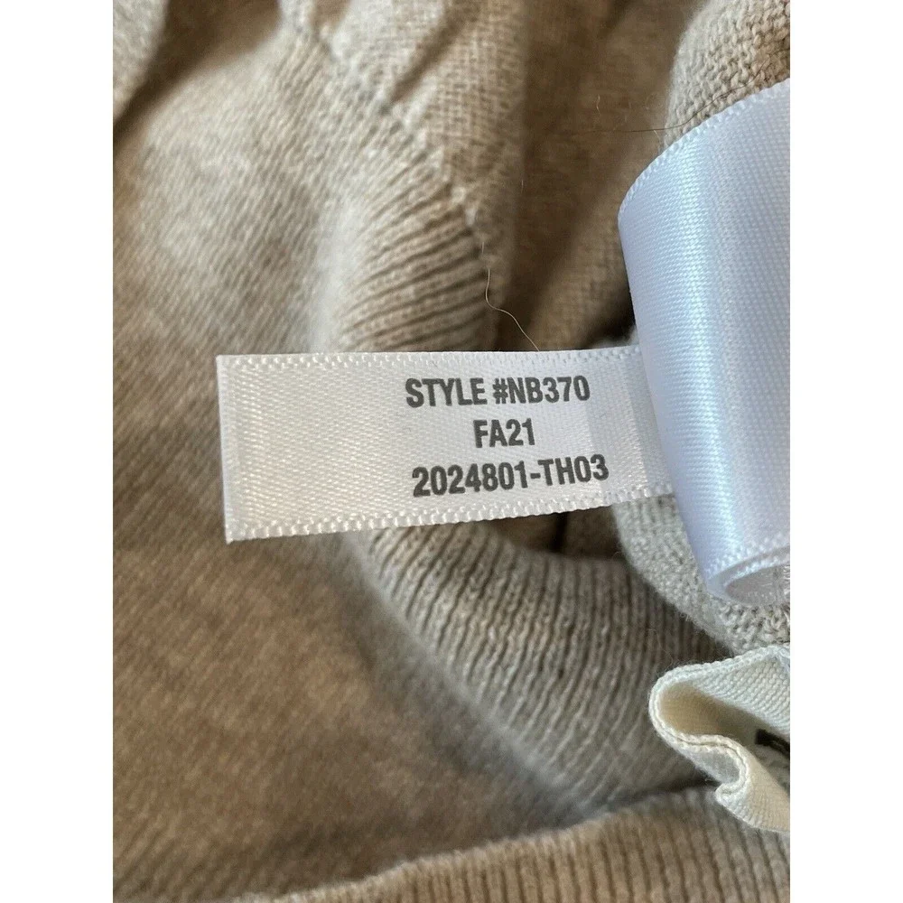 Madewell Brookhaven Wool Blend Turtleneck Sweater Women’s S Beige Dolman Sleeve - Picture 7 of 13